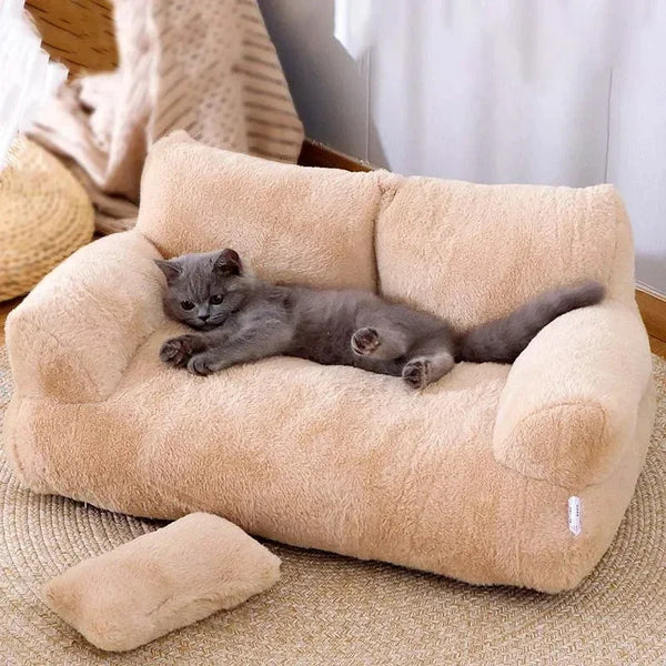 Luxury Cat Bed Sofa Winter Warm Cat Nest Pet Bed for Small Medium Dogs Cats Comfortable Plush Puppy Bed Pet Sleeping Supplies